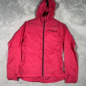 Patagonia Houdini Jacket Womens‎ XS Pink Hooded Windbreaker Packable *REPAIR